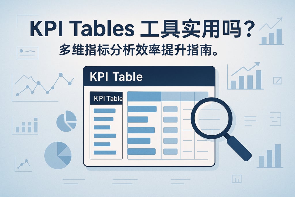 KPI Tables工具实用吗？多维指标分析效率提升指南。